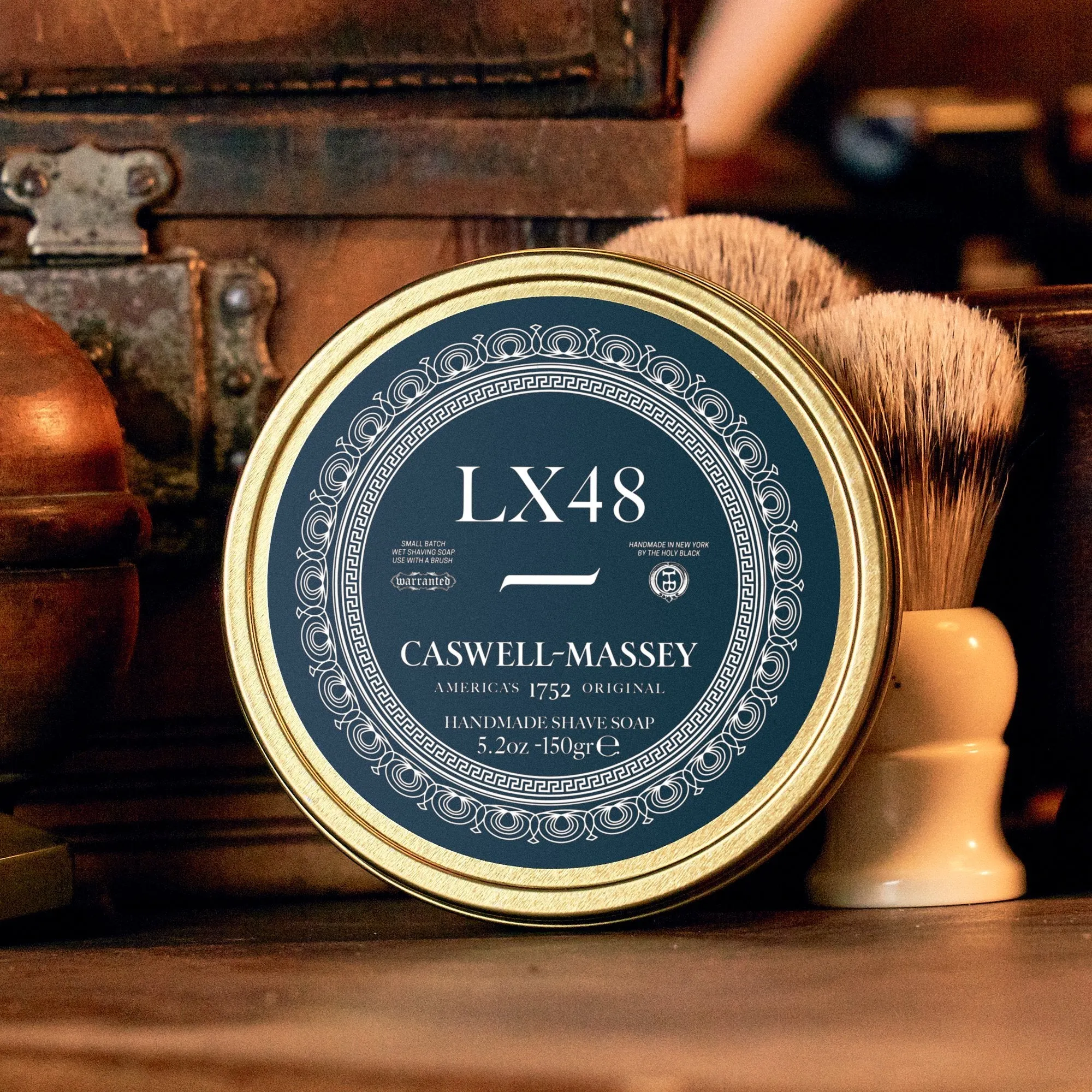 Caswell-Massey LX48 Shave Soap in Tin