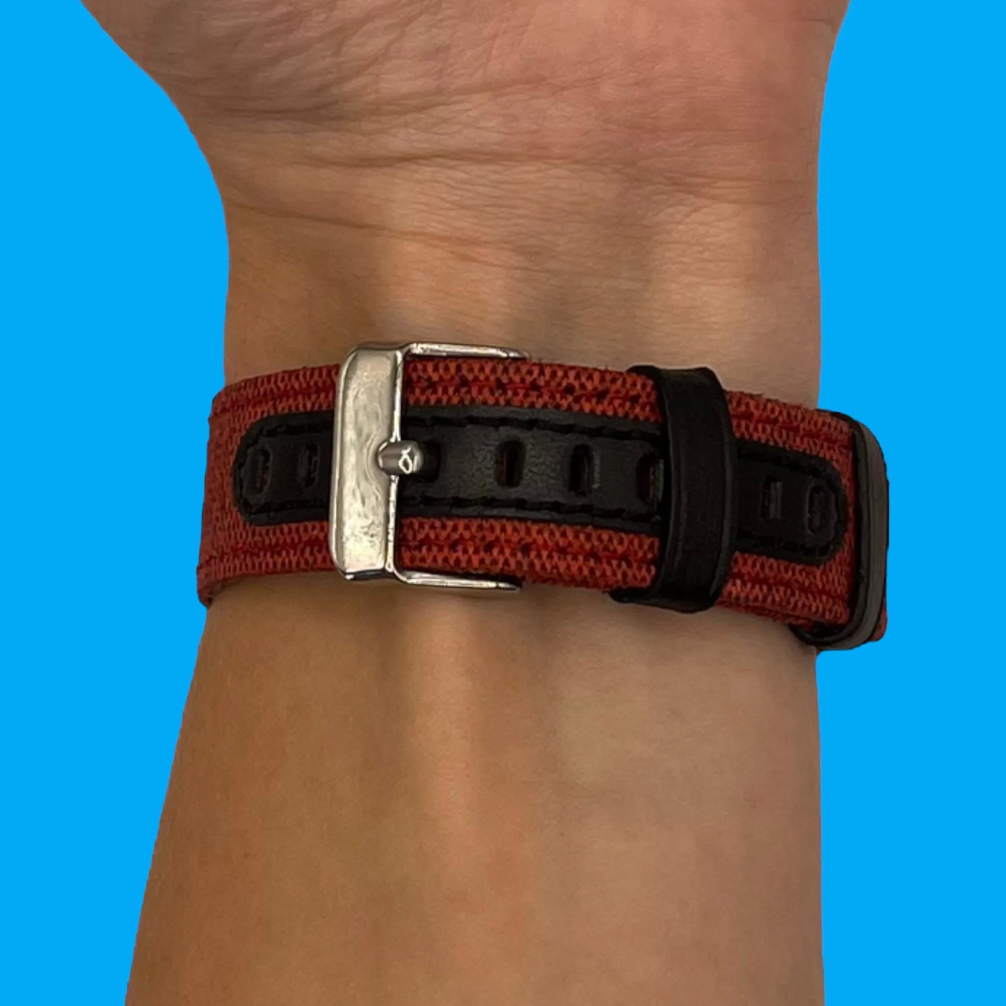 Denim & Leather Watch Straps Compatible with the Huawei Honor Magic Watch 2