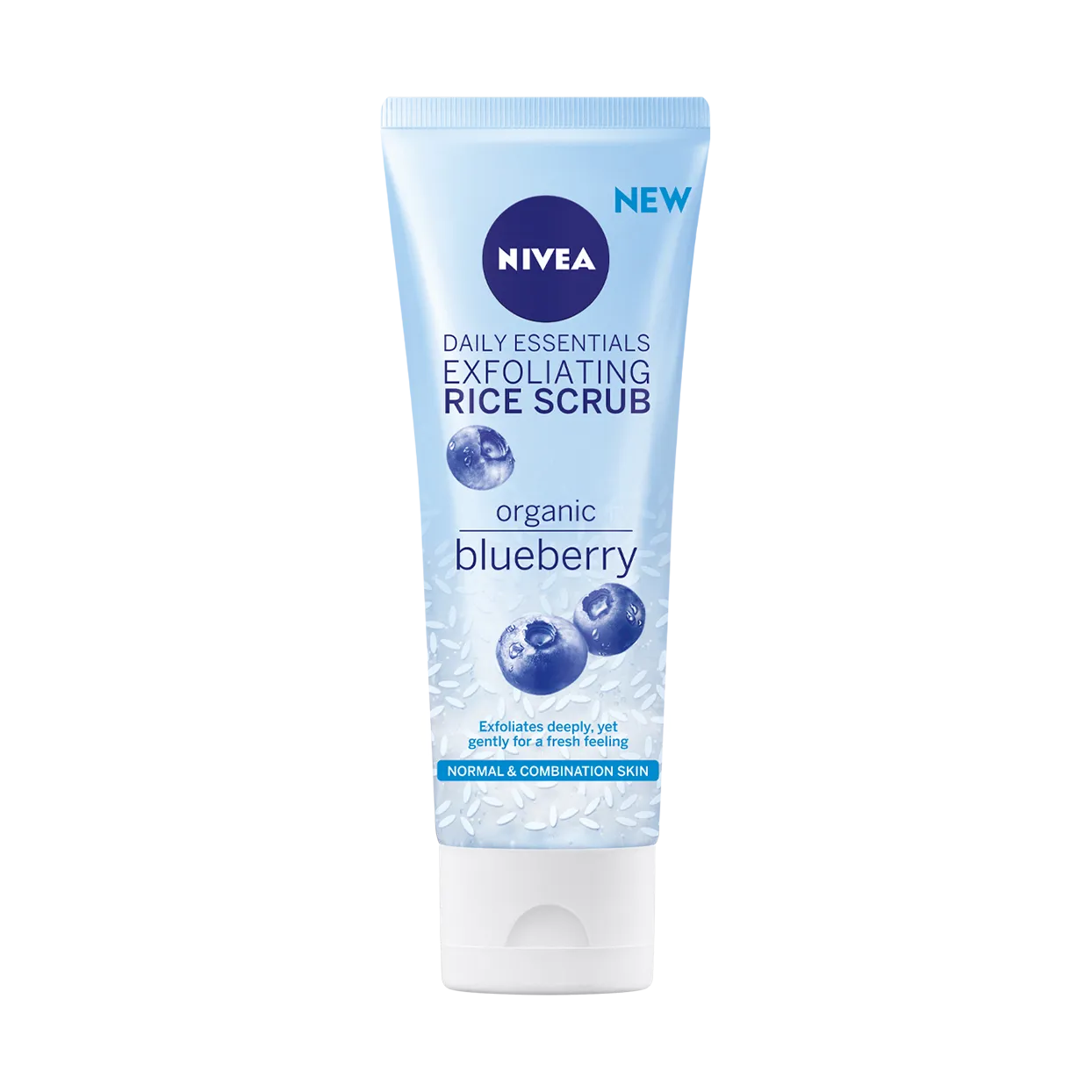 Nivea Daily Essentials Exfoliating Rice Scrub BlueBerry 75ml