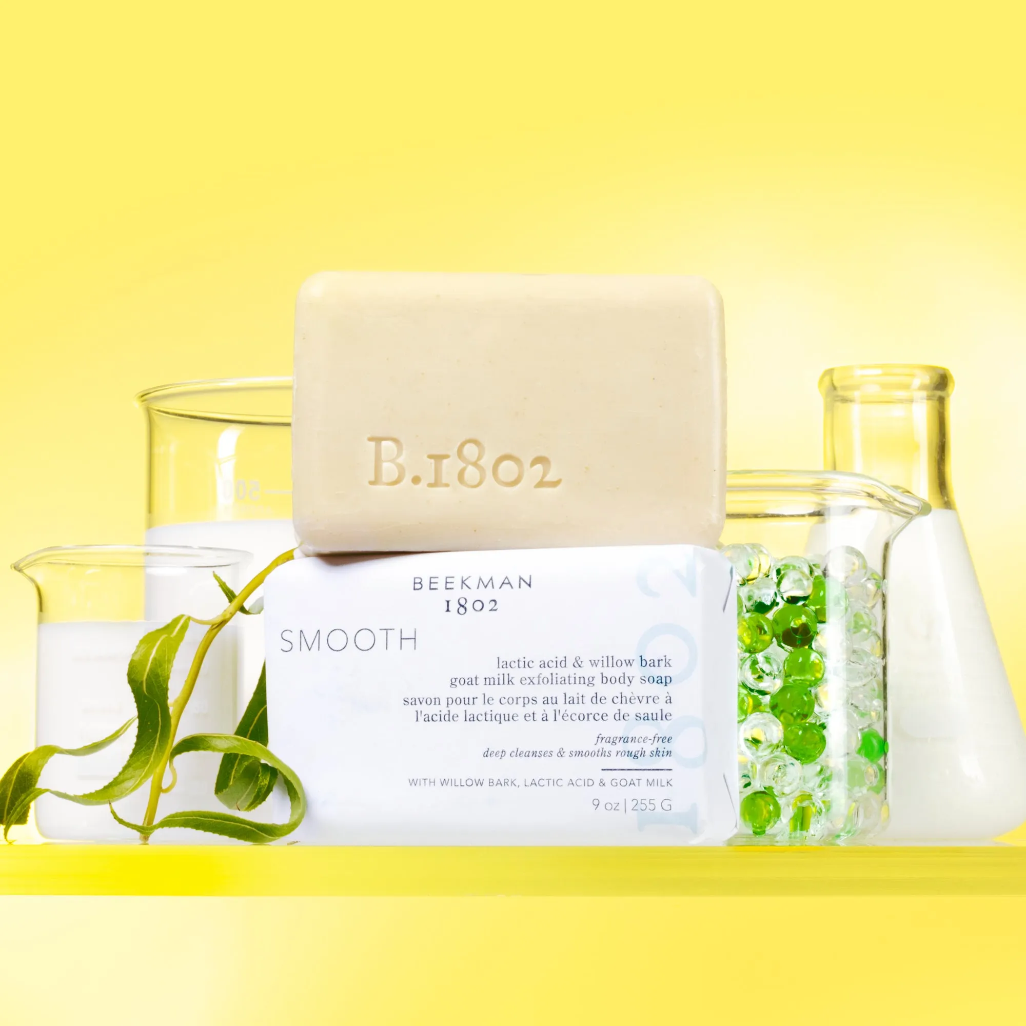 Smooth Lactic Acid & Willow Bark Goat Milk Scrub Bar Soap Set of 4